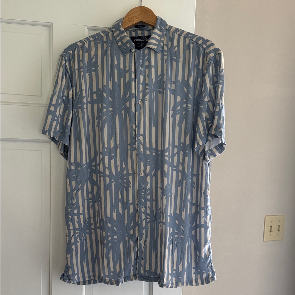 Chubbies Palm Stripe Men's Shirt - Sunday